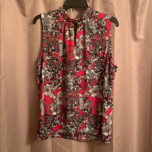 Nine West colorful sleeveless top